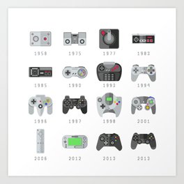 Game Controller Art Prints For Any Decor Style Society6