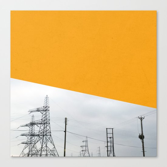 Orange Pylons Canvas Print