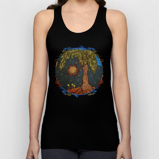 Mystic Tree Noche by Pom Graphic Design & Viviana Gonzalez Unisex Tank Top