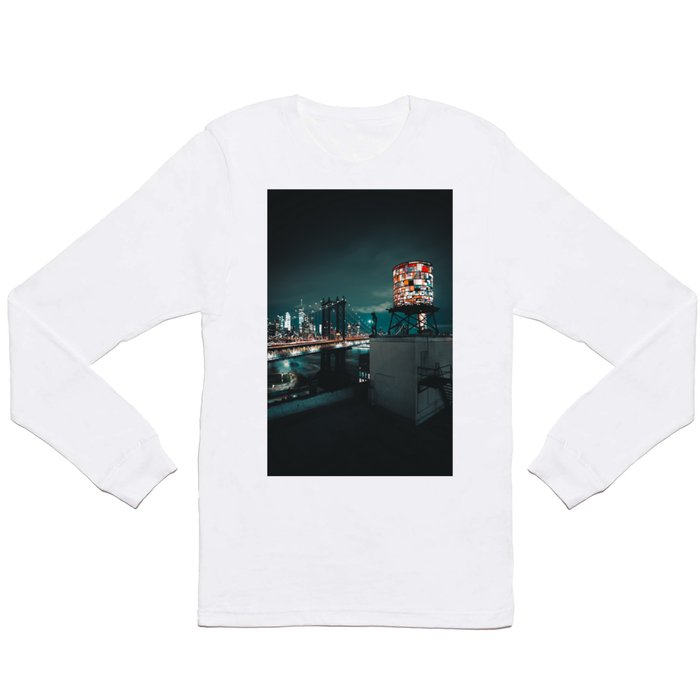 The Water Tower New York City (Color) Long Sleeve T Shirt
