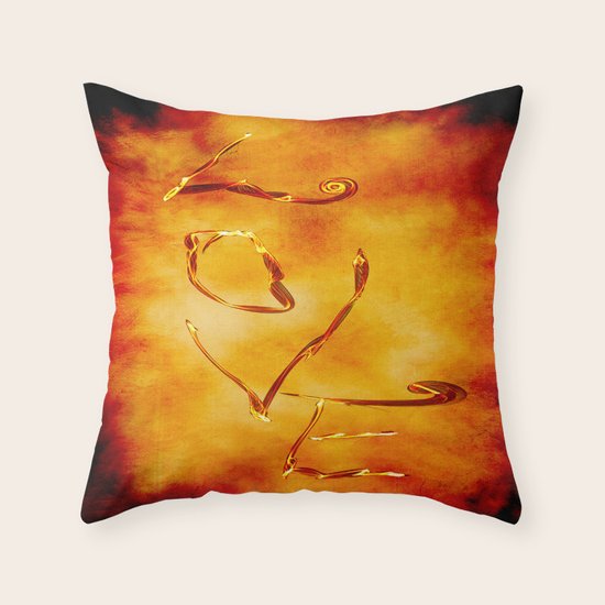 Burning Love Throw Pillow