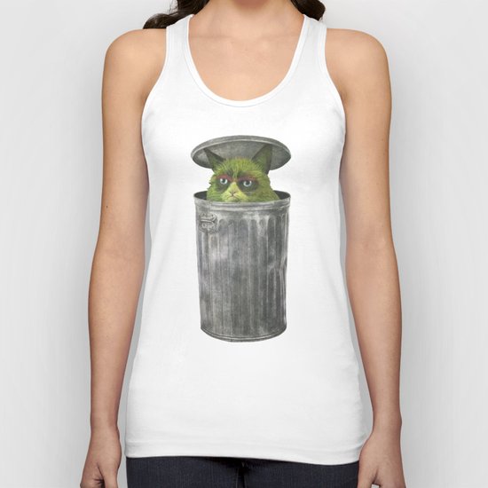 Grouchy Cat Unisex Tank Top