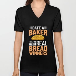 Bread Baker Maker Dough Baking Beginner V Neck T Shirt