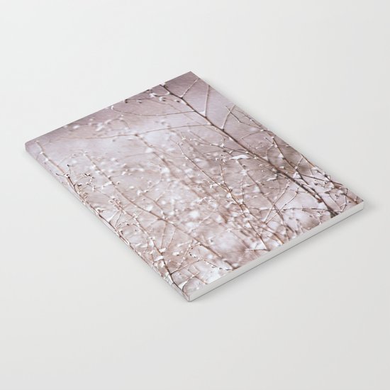 Snowy branches in the rain Notebook