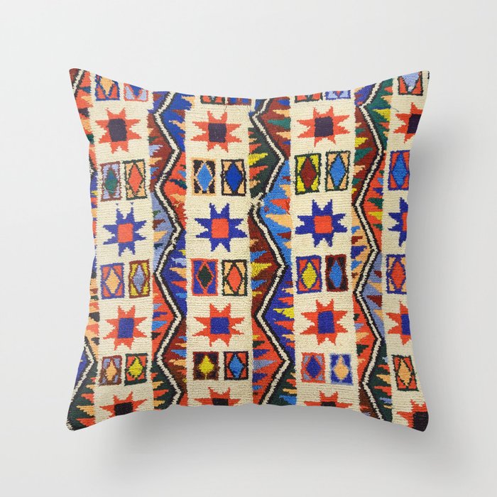 Moroccan Pattern Carpet  Throw Pillow
