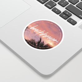 Beachhouse Sundown Sticker Sticker