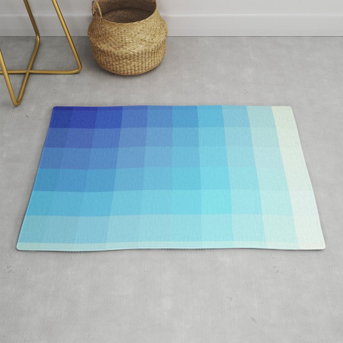 Urmahlullu - Blue Decorative Abstract Art Pattern Rug