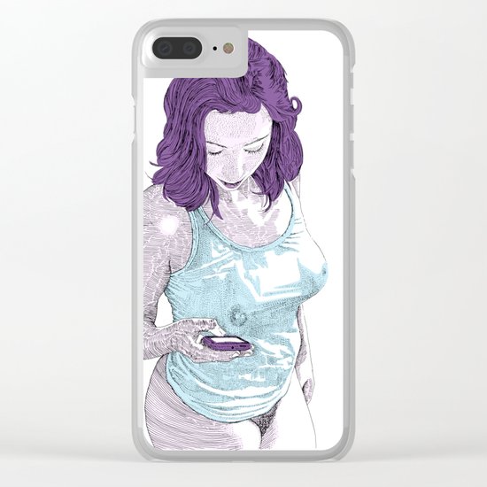Sugar on my tong Clear iPhone Case
