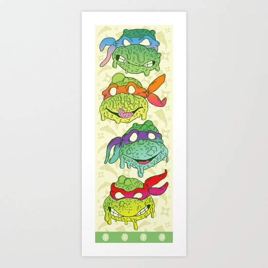 Teenage (a Little Too Mutated) Ninja Turtles Art Print