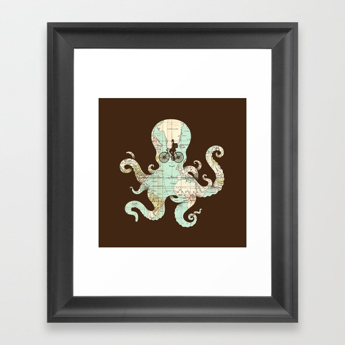 All Around The World Framed Art Print By Buko2 Society6