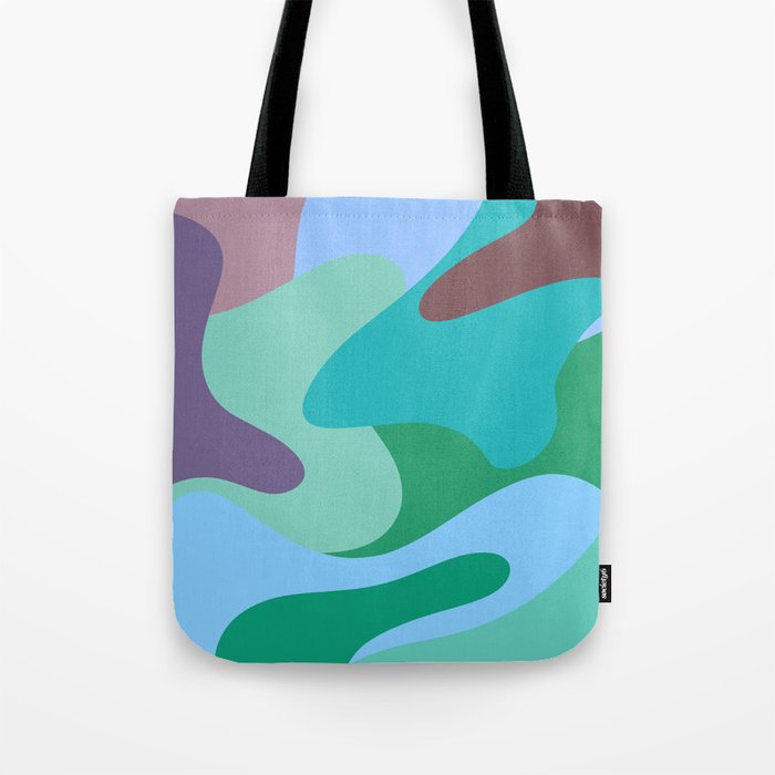 Rainbow Paint Splashes - deep blue purple green teal Tote Bag