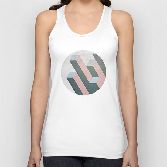 Linear Geometry Unisex Tank Top