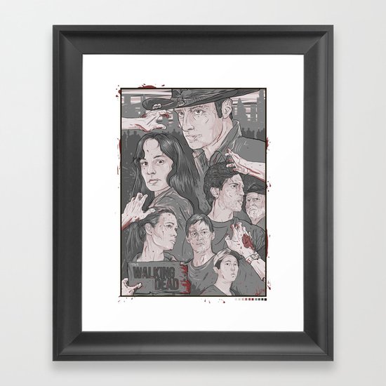 The Walking Dead Framed Art Print