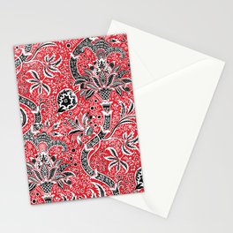William Morris "India" 1. red Stationery Card