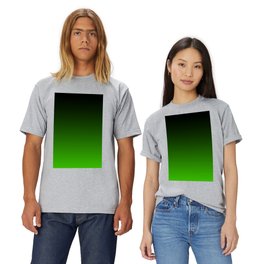 Black and Grass Green Gradient 055 T Shirt