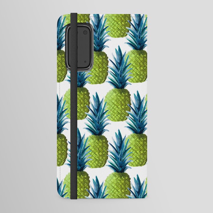 Blue Green Pineapple Android Wallet Case