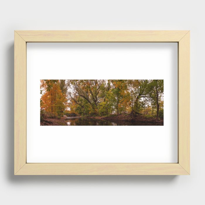 Fall Foliage - Boulder Creek Recessed Framed Print