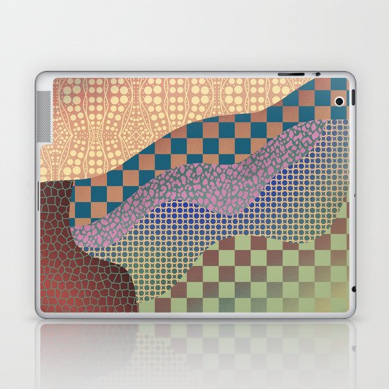 Aboriginal pattern flow collage Laptop & iPad Skin