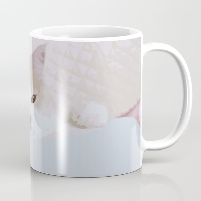 omochi cat open eyes illustrates version  Coffee Mug