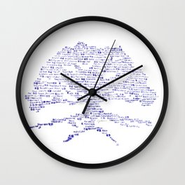 Tree of Virtues Wall Clock