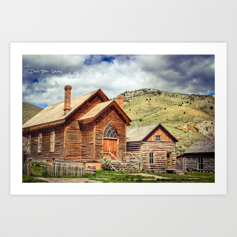 Old West Town Art Print By Davidblairstudios Society6