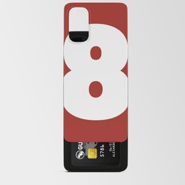 8 (White & Maroon Number) Android Card Case