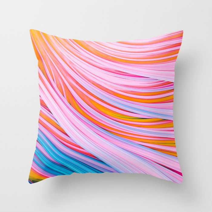 Strain Wave. Abstract Throw Pillow