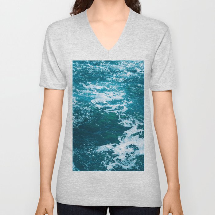 Ocean Waves II | PNW Coast V Neck T Shirt