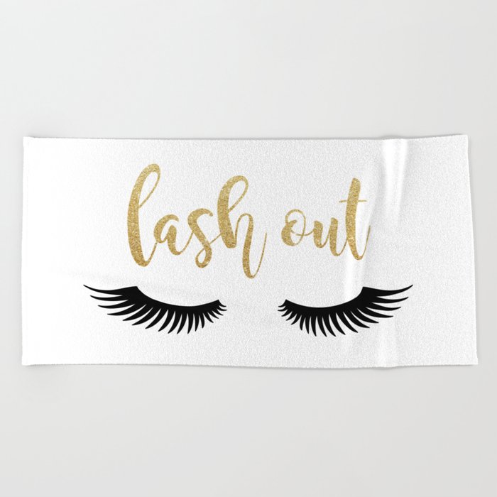 Lash Out Beach Towel