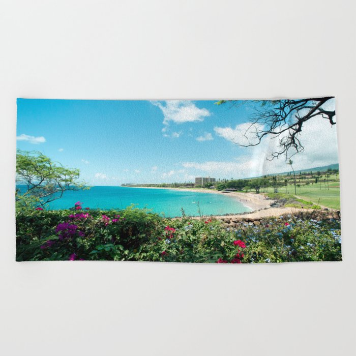 Kāʻanapali Beach Maui Hawaii Towel By Sharonmau Society6 Kāʻanapali Beach Maui Hawaii Towel
