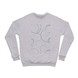 Gray and White Funky Ring - Circle Pattern Pairs Dulux 2022 Trending Colour Restful Slumber Crewneck Sweatshirt