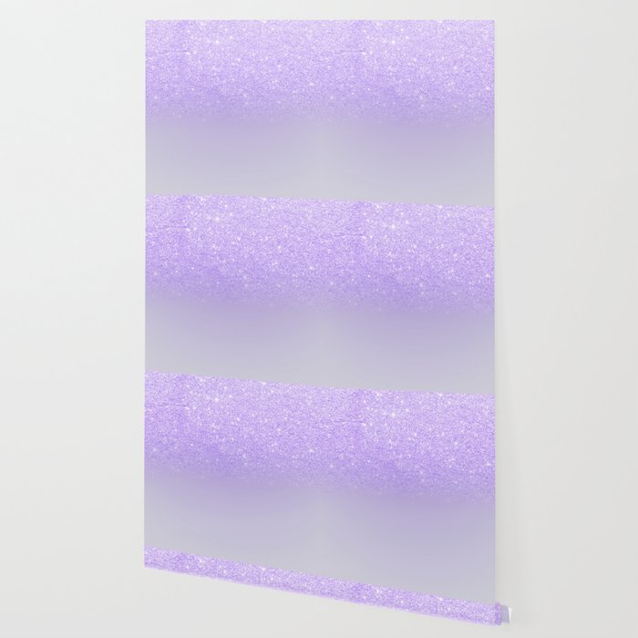 Modern Purple Sparkles Ombre Glitter Lilac Pastel Color Block