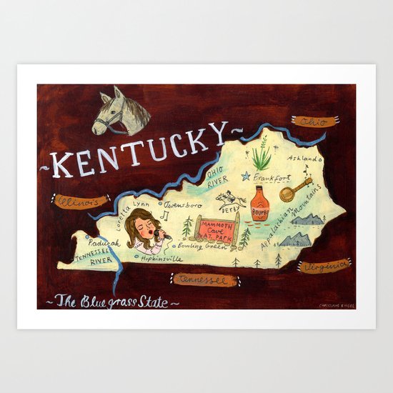 Kentucky Art Print