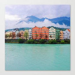 Innsbruck Austria River  Canvas Print