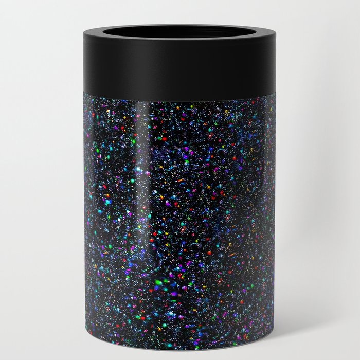 Black Licorice Galaxy Rainbow Glitter  Can Cooler