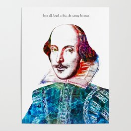 Graffitied Shakespeare Poster