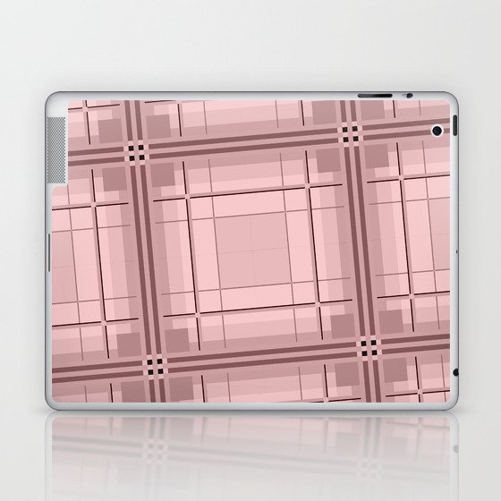 Large Colorful Pastel Tartan Plaid Pop Laptop & iPad Skin