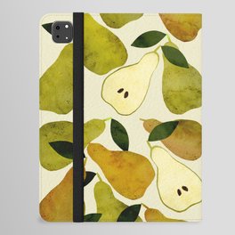 mediterranean pears watercolor iPad Folio Case