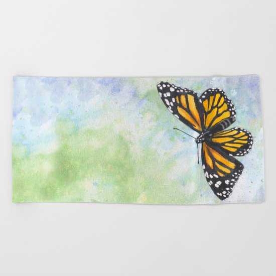 Monarch Butterfly Beach Towel