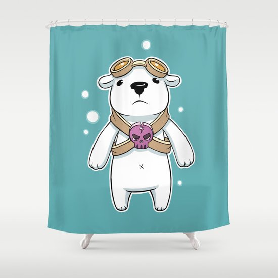 Polar Pilot Shower Curtain