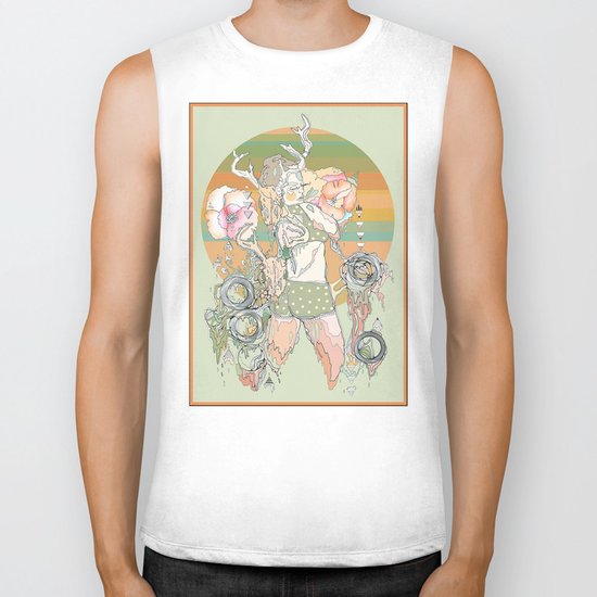 blush Biker Tank