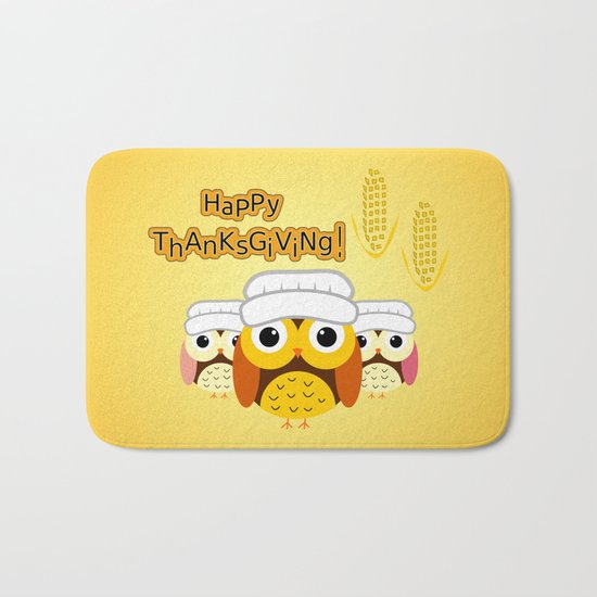 Happy Thanksgiving Bath Mat