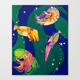 Cephalopods! Canvas Print