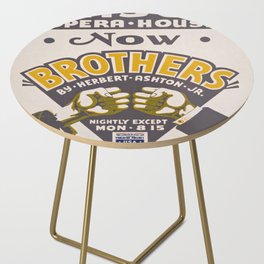 Mason Opera House Brothers By Herbert Ashton Jr USA Federal Theatre Project Wpa Side Table