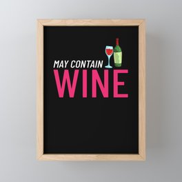 Wine Tasting Glass Red Bottle Taster Drinker Framed Mini Art Print