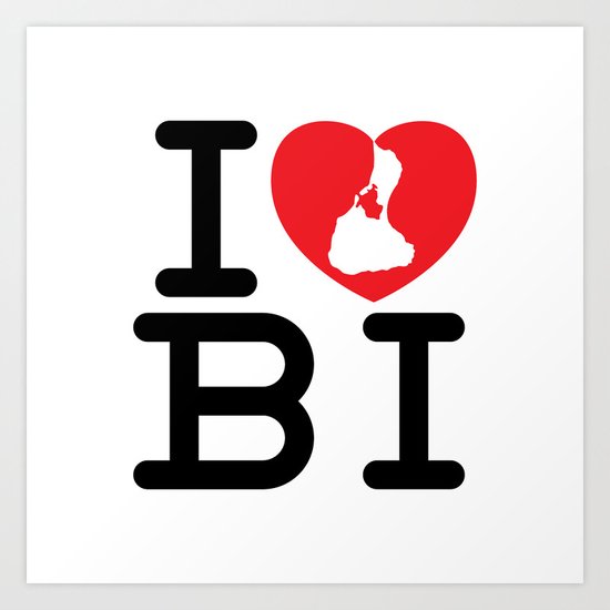 I Heart Block Island Art Print