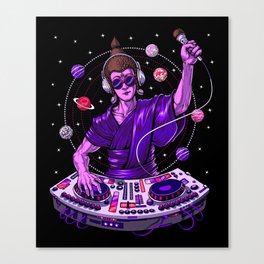 Buddha Psytrance DJ Canvas Print