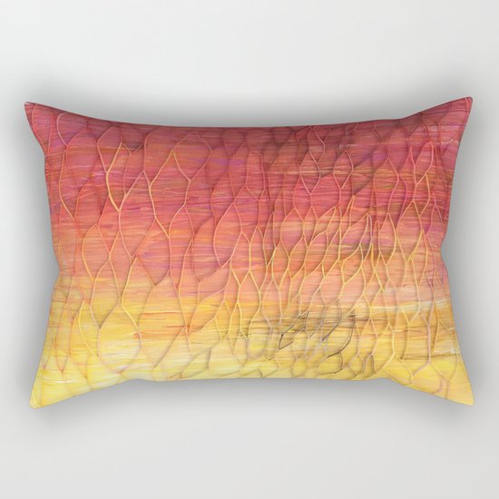 Desert Sunset Pattern Rectangular Pillow