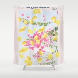 Flower & Fruit Market Positano Italy #1 #wall #art #society6 Shower Curtain