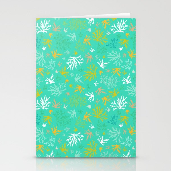 Tropical Underwater Coral Reefscape Stationery Cards